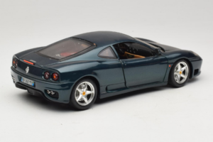 Ferrari 360 Modena Tmavo Zelený Metalíza Bburago 1:18 3358-G2 Kov – obrázok 2 z 7