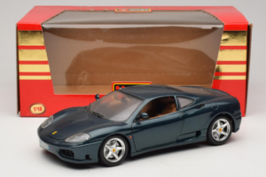 Ferrari 360 Modena Tmavo Zelený Metalíza Bburago 1:18 3358-G2 Kov – obrázok 7 z 7