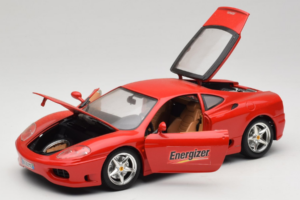 Ferrari 360 Modena Energizer Červený Bburago 1:18 3358-P3 Kov – obrázok 2 z 8