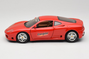 Ferrari 360 Modena Energizer Červený Bburago 1:18 3358-P3 Kov – obrázok 4 z 8