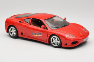 Ferrari 360 Modena Energizer Červený Bburago 1:18 3358-P3 Kov – obrázok 6 z 8