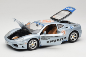 Ferrari 360 Modena Expert #1 Strieborný Bburago 1:18 3348-S1 Kov – obrázok 2 z 8