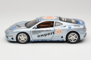 Ferrari 360 Modena Expert #1 Strieborný Bburago 1:18 3348-S1 Kov – obrázok 4 z 8