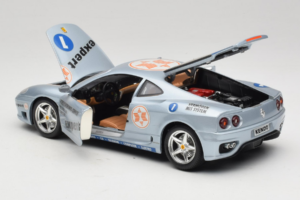 Ferrari 360 Modena Expert #1 Strieborný Bburago 1:18 3348-S1 Kov – obrázok 5 z 8