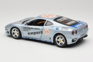 Ferrari 360 Modena Expert #1 Strieborný Bburago 1:18 3348-S1 Kov – obrázok 7 z 8
