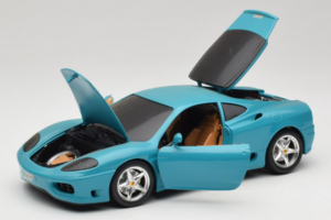 Ferrari 360 Modena Migros Limitovaná Edícia 333 ks Modrý Bburago 1:18 3358-G1 Kov – obrázok 2 z 8
