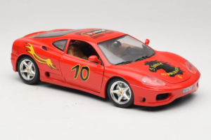 Ferrari 360 Modena #10 5 Jahre IG Bburago Červený Bburago 1:18 3358-P2 Kov – obrázok 6 z 8