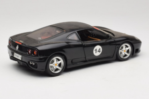 Ferrari 360 Modena #14 Čierny Limitovaná Edícia Bburago 1:18 3368-B1 Kov – obrázok 3 z 8