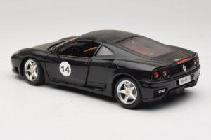 Ferrari 360 Modena #14 Čierny Limitovaná Edícia Bburago 1:18 3368-B1 Kov – obrázok 7 z 8