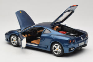 Ferrari 360 Modena #15 Limitovaná Edícia Modrý Metalíza Bburago 1:18 3358-F1 Kov – obrázok 5 z 8