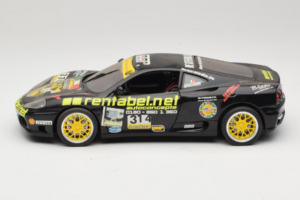 Ferrari 360 Modena Rentabel #314 Gagliardi Čierny Bburago 1:18 3378-B1 Kov – obrázok 4 z 8