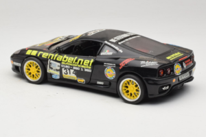 Ferrari 360 Modena Rentabel #314 Gagliardi Čierny Bburago 1:18 3378-B1 Kov – obrázok 7 z 8