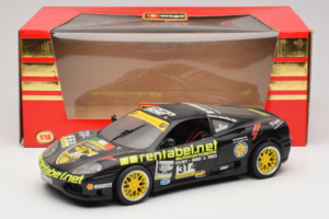 Ferrari 360 Modena Rentabel #314 Gagliardi Čierny Bburago 1:18 3378-B1 Kov – obrázok 8 z 8