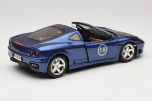Ferrari 360 Modena Targa Limitovaná Edícia 333 ks Fialový Metalíza Bburago 1:18 3348-F1 Kov – obrázok 3 z 8