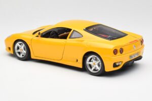 Ferrari 360 Modena Žltý Bburago 1:18 3368 Kov – obrázok 7 z 8