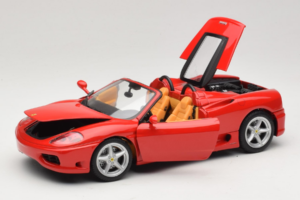 Ferrari 360 Spider Červený Hot Wheels 1:18 27774-M1 Kov – obrázok 2 z 8