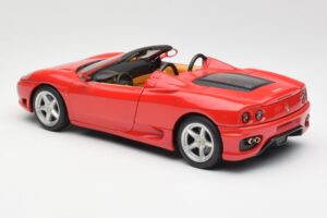 Ferrari 360 Spider Červený Hot Wheels 1:18 FER129 Kov – obrázok 7 z 8