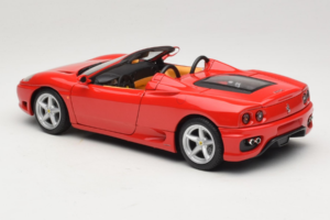 Ferrari 360 Spider Červený Hot Wheels 1:18 27774-M1 Kov – obrázok 7 z 8