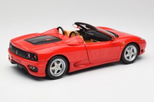 Ferrari 360 Spider Červený Hot Wheels 1:18 57310 Kov – obrázok 3 z 8