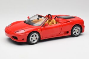 Ferrari 360 Spider Červený Hot Wheels 1:18 57310 Kov