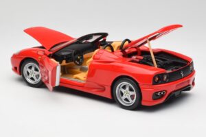 Ferrari 360 Spider Červený Hot Wheels 1:18 57310 Kov – obrázok 5 z 8