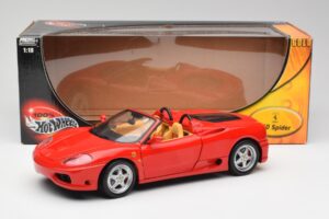 Ferrari 360 Spider Červený Hot Wheels 1:18 57310 Kov – obrázok 8 z 8