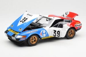 Ferrari 365 GTB/4 #39 J-C. Andruet / Lena 24 Hours of Le Mans 1972 Kyosho 1:18 08164E Kov – obrázok 2 z 8