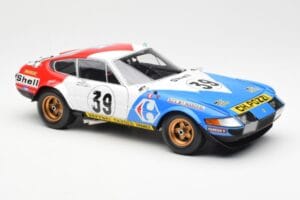 Ferrari 365 GTB/4 #39 J-C. Andruet / Lena 24 Hours of Le Mans 1972 Kyosho 1:18 08164E Kov – obrázok 6 z 8