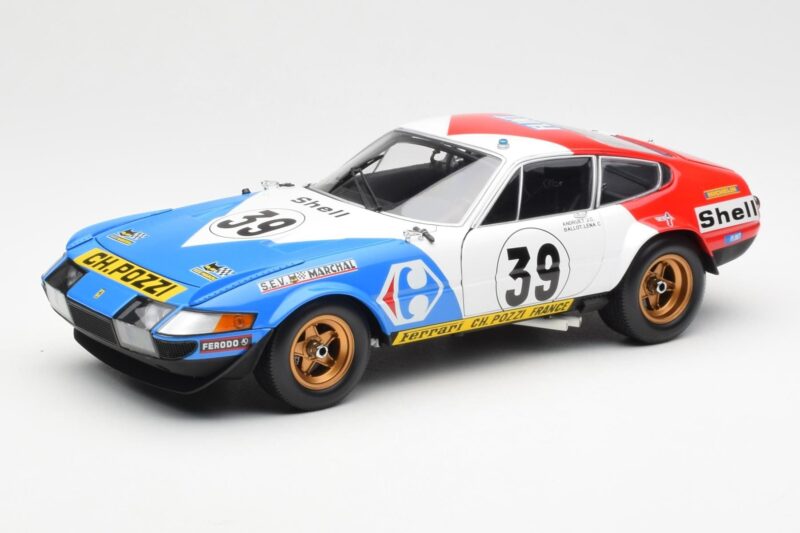 Ferrari 365 GTB/4 #39 J-C. Andruet / Lena 24 Hours of Le Mans 1972 Kyosho 1:18 08164E Kov