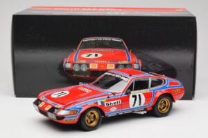 Ferrari 365 GTB4 Competizione #71 24 Hours of Le Mans 1974 Kyosho 1:18 08164A Kov – obrázok 8 z 8