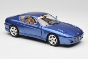 Ferrari 456 GT Blu Pozzi Bburago 1:18 3036-M3 Kov – obrázok 6 z 8
