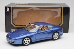 Ferrari 456 GT Blu Pozzi Bburago 1:18 3036-M3 Kov – obrázok 8 z 8