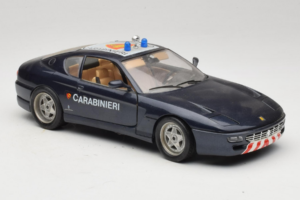 Ferrari 456 GT Carabinieri Čierny Bburago 1:18 3036-B3 Kov – obrázok 6 z 8
