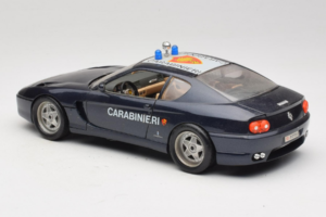 Ferrari 456 GT Carabinieri Čierny Bburago 1:18 3036-B3 Kov – obrázok 7 z 8