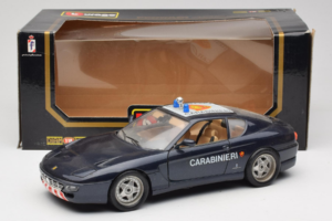 Ferrari 456 GT Carabinieri Čierny Bburago 1:18 3036-B3 Kov – obrázok 8 z 8