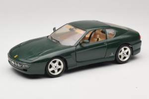 Ferrari 456 GT Tmavozelený Bburago 1:18 3046-GR1 Kov