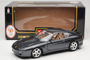 Ferrari 456 GT Šedý Metallic Špeciálny Lak Bburago 1:18 3036 D Kov – obrázok 8 z 8