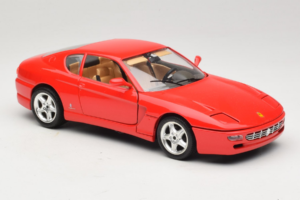 Ferrari 456 GT Červený Bburago 1:18 3046-R1 Kov – obrázok 6 z 8