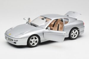 Ferrari 456 GT Strieborný Bburago 1:18 3036-M2 Kov – obrázok 2 z 8