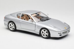Ferrari 456 GT Strieborný Bburago 1:18 3036-M2 Kov – obrázok 6 z 8