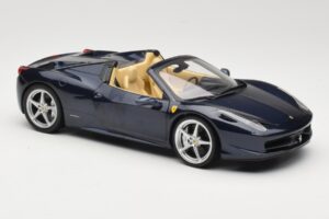 Ferrari 458 Italia Spider Dark Blue Metallic Hot Wheels 1:18 X5529 Kov – obrázok 6 z 8
