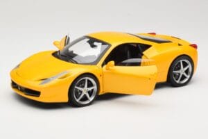 Ferrari 458 Italia Žltý Hot Wheels 1:18 P9894 Kov – obrázok 2 z 8
