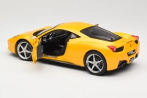 Ferrari 458 Italia Žltý Hot Wheels 1:18 P9894 Kov – obrázok 5 z 8