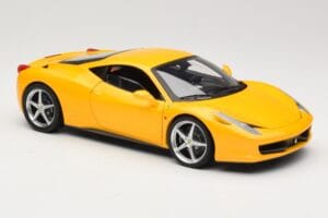 Ferrari 458 Italia Žltý Hot Wheels 1:18 P9894 Kov – obrázok 6 z 8