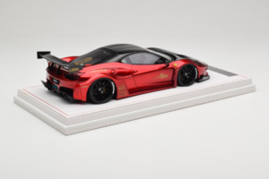 Ferrari 458 Liberty Walk LB-Silhouette WORKS GT Candy Červený IVY 1:18 REMC003 Živica – obrázok 3 z 6