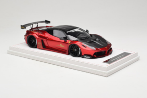 Ferrari 458 Liberty Walk LB-Silhouette WORKS GT Candy Červený IVY 1:18 REMC003 Živica – obrázok 4 z 6