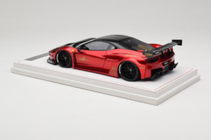 Ferrari 458 Liberty Walk LB-Silhouette WORKS GT Candy Červený IVY 1:18 REMC003 Živica – obrázok 5 z 6