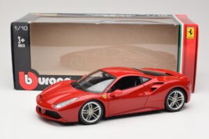 Ferrari 488 GTB Červený Bburago 1:18 18-16008 Kov – obrázok 8 z 8