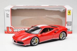 Ferrari 488 GTB Červený Bburago 1:18 18-76102 Kov – obrázok 8 z 8