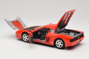 Ferrari 512 TR Červený Mira 1:18 6144 Kov – obrázok 5 z 8